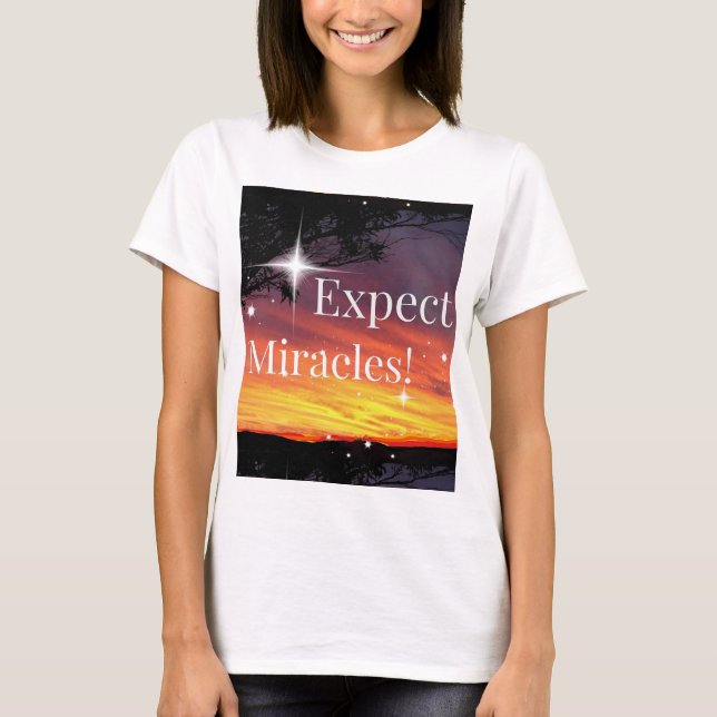 T-shirt Devinez la citation Inspirationnelle Miracles Spar (Devant)