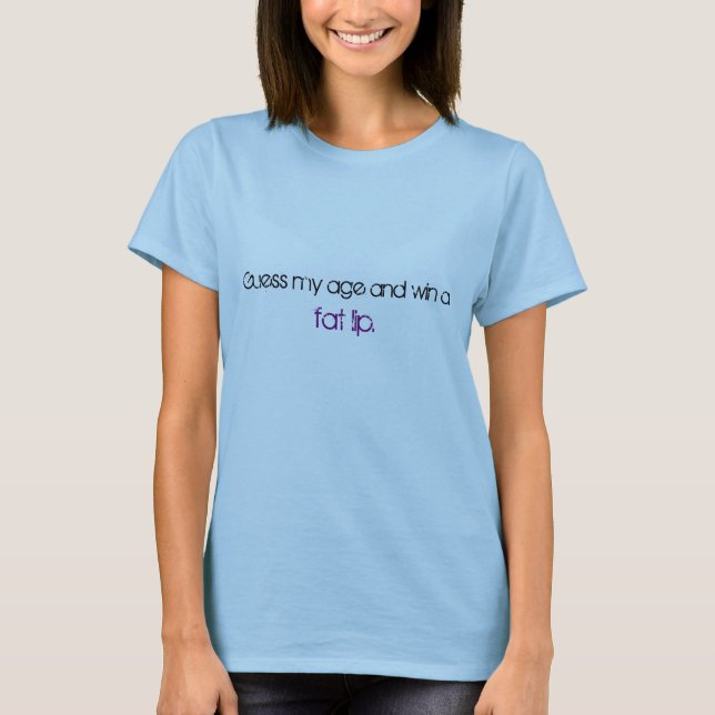 T-shirt Devinez mon âge (Devant)