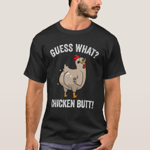 T-shirt Devinez quel animal Cul de poulet Poulets mignons