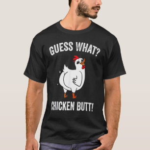 T-shirt Devinez quel animal est le derrière de poulet Mign