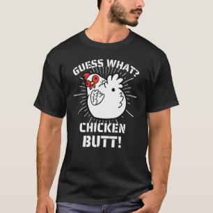 T-shirt Devinez quel animal est le derrière de poulet Mign