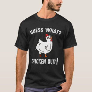 T-shirt Devinez quel animal est le derrière de poulet Mign