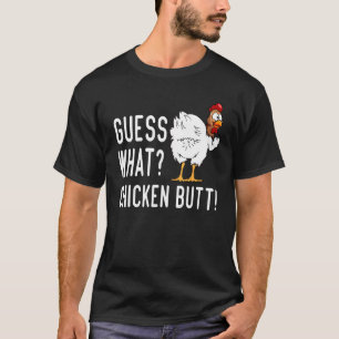 T-shirt Devinez quel animal est le derrière de poulet Mign