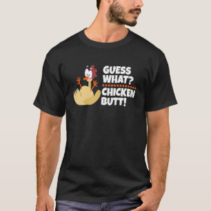 T-shirt Devinez quel animal est le derrière de poulet Mign
