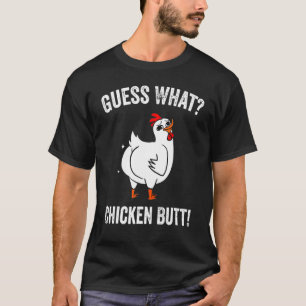 T-shirt Devinez quel animal est le derrière de poulet Mign
