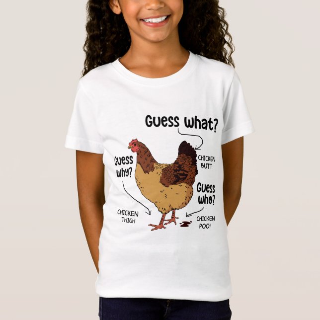 T-Shirt Devinez Quel Beurre De Poulet, Amoureux Du Poulet  (Devant)
