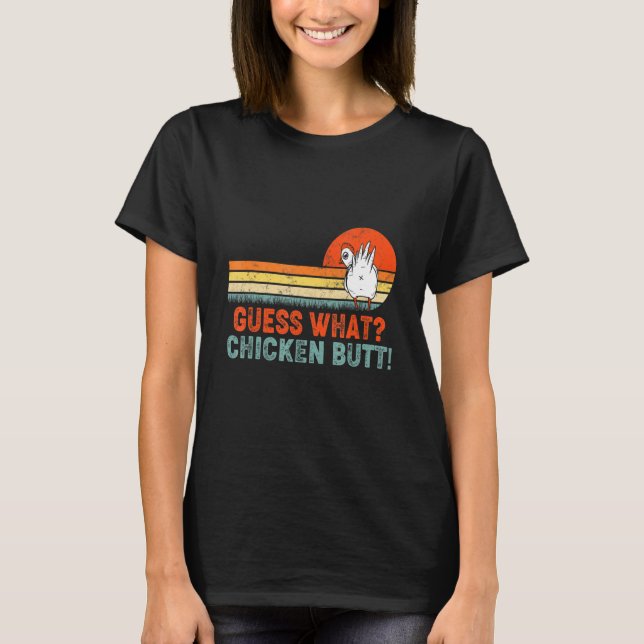 T-shirt Devinez Quel Beurre De Poulet ! Chemise Funny (Devant)