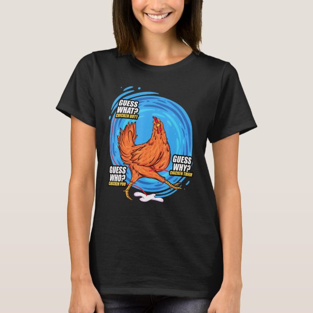 T-shirt Devinez Quel Beurre De Poulet Devinez Qui Poisson  (Devant)