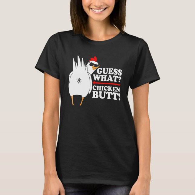 T-shirt Devinez Quel Beurre De Poulet ! Drôle (Devant)