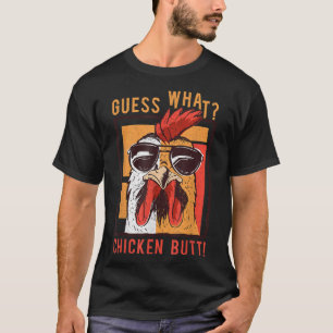 T-shirt Devinez Quel Beurre De Poulet ! Drôle PapaFrèresAm