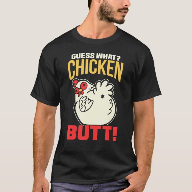 T-shirt Devinez Quel Beurre De Poulet ! Poulet (Devant)
