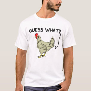 T-shirt Devinez quel bouton de poulet