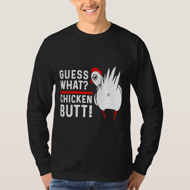 T-shirt Devinez quel bouton de poulet 4 (Devant)