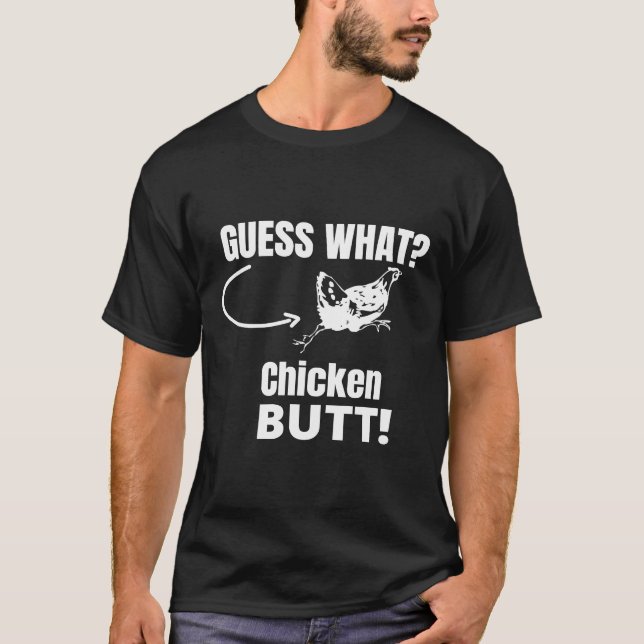 T-shirt Devinez quel bouton de poulet 71 (Devant)