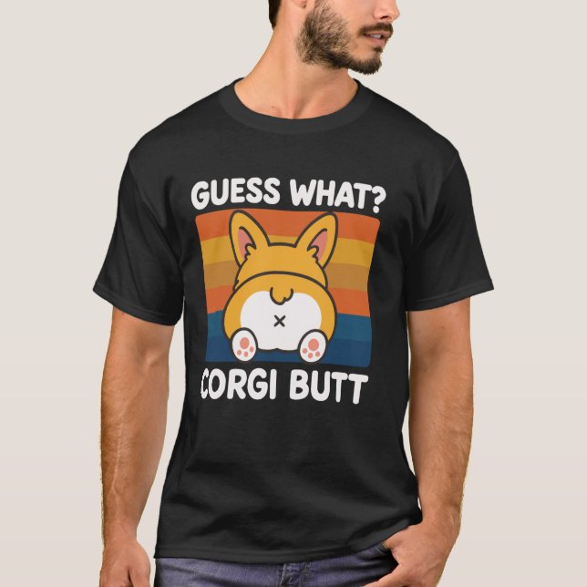 T-shirt Devinez Quel Cul De Corgi (Devant)