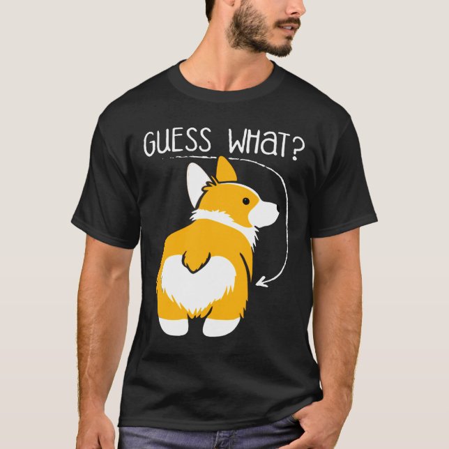 T-shirt Devinez Quel Cul De Corgi (Devant)