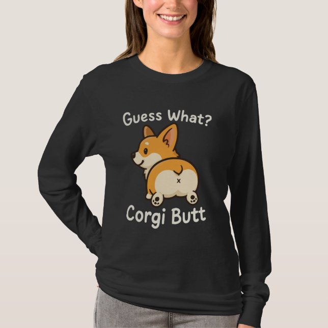 T-shirt Devinez Quel Cul De Corgi (Devant)