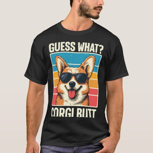 T-shirt Devinez Quel Cul De Corgi 1 (Devant)