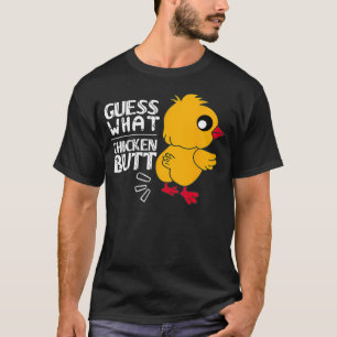 T-shirt Devinez Quel Cul De Poulet Pour L'élevage De Poule