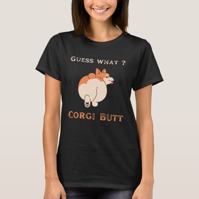 T-shirt Devinez Quel Graphisme de Jeu de Mots sur le Derri (Devant)