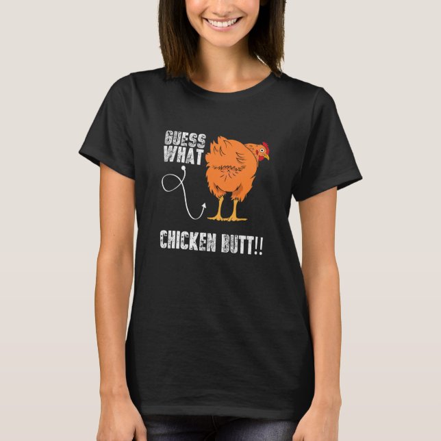 T-shirt Devinez quel mème sarcastique de poulet au beurre  (Devant)