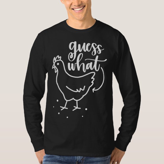 T-shirt Devinez quelle ferme de poulets (Devant)