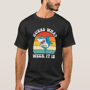 T-shirt Devinez Quelle Semaine C'Est Vintage Requin Enfant