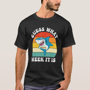T-shirt Devinez Quelle Semaine C'Est Vintage Requin Enfant