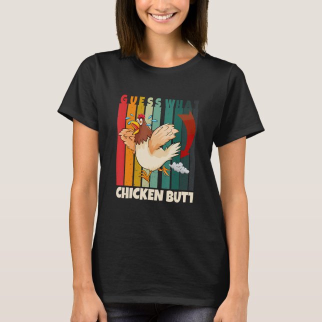 T-shirt Devinez quels poulets de poule (Devant)