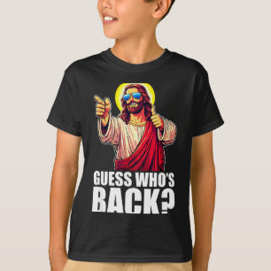 T-shirt Devinez qui est de retour_ Christian Jesus Célibat
