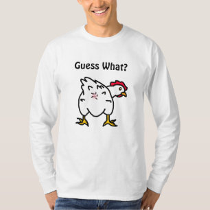 T-shirt Devinez Quoi ? Beurre de poulet drôle Humoristique