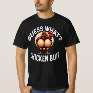 T-shirt Devinez Quoi ? Beurre De Poulet ! - Jeu de volaill