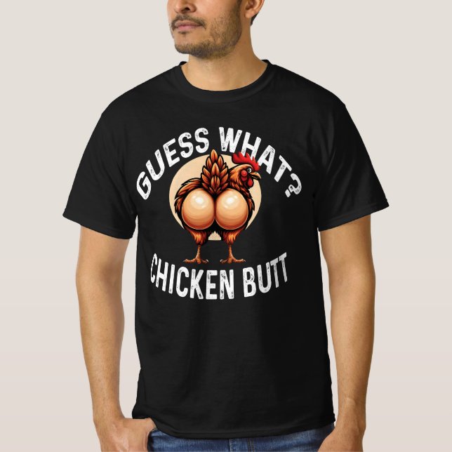 T-shirt Devinez Quoi ? Beurre De Poulet ! - Jeu de volaill (Devant)