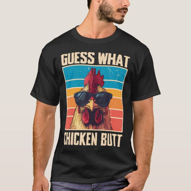 T-shirt Devinez quoi Cul de Poulet (Devant)