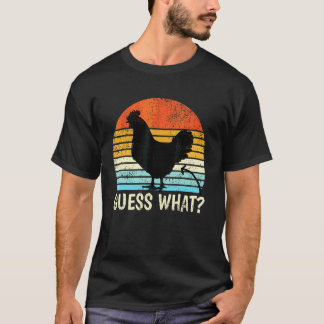 T-shirt Devinez quoi Cul de Poulet Blague de Ferme Poul