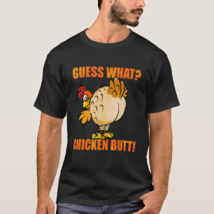 T-shirt Devinez quoi Cul de Poulet Drôle Mignon Animal de