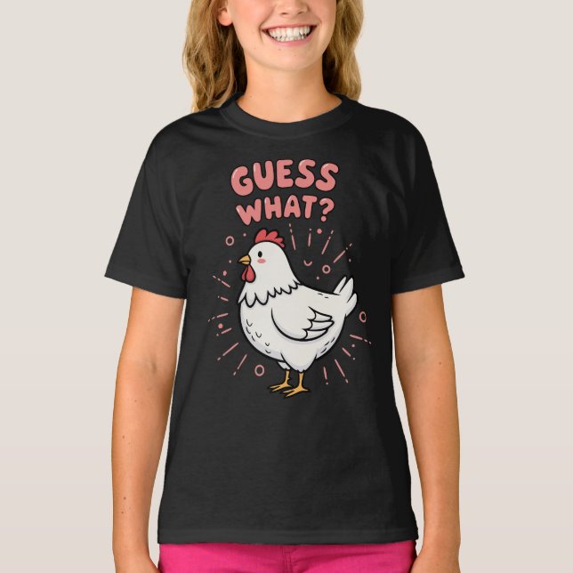 T-shirt Devinez quoi Cul de Poulet Drôle Prépa  (Devant)