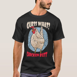 T-shirt Devinez quoi Cul de Poulet Rétro