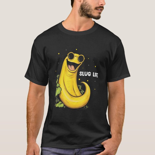 T-shirt Devis attrape-escargot Banana Slug pour attrape-es (Devant)