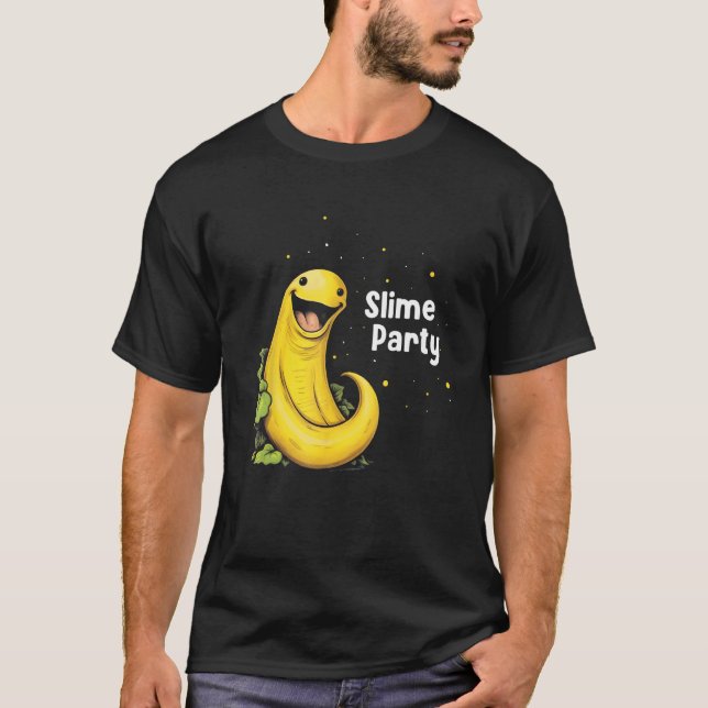 T-shirt Devis attrape-escargot de limace de banane pour at (Devant)