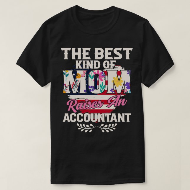 T-shirt Devis comptable meilleure maman du genre obtient c (Design devant)