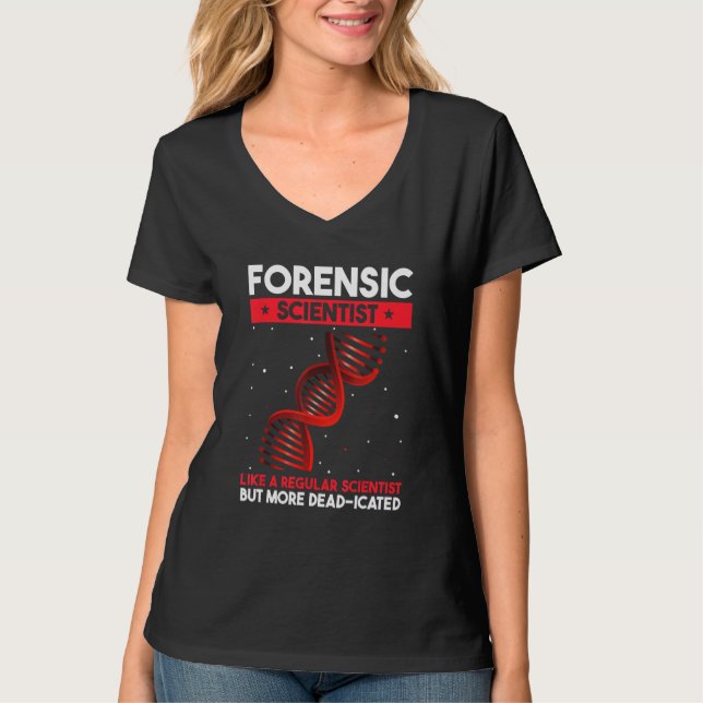 T-shirt Devis d'analyse ADN pour le laboratoire de crimina (Devant)