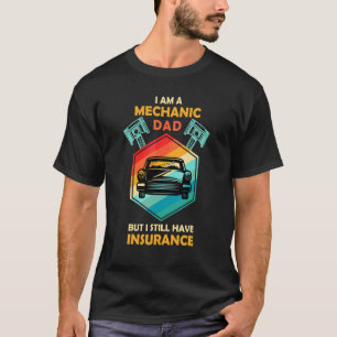 T-shirt Devis d'assurance Mécanicien Papa Assurance Cool