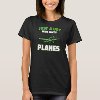 T-shirt Devis D'Avion Pour Garçons Avion Avion Avion Avion