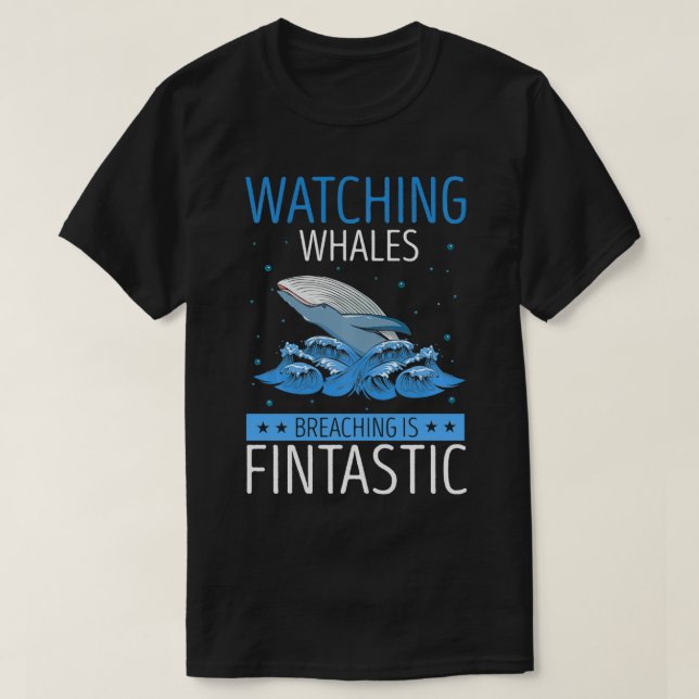 T-shirt Devis de baleine pour Baleine bleue et Baleine de  (Design devant)