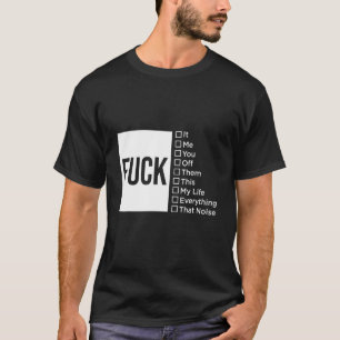 T-shirt Devis de case à cocher amusant