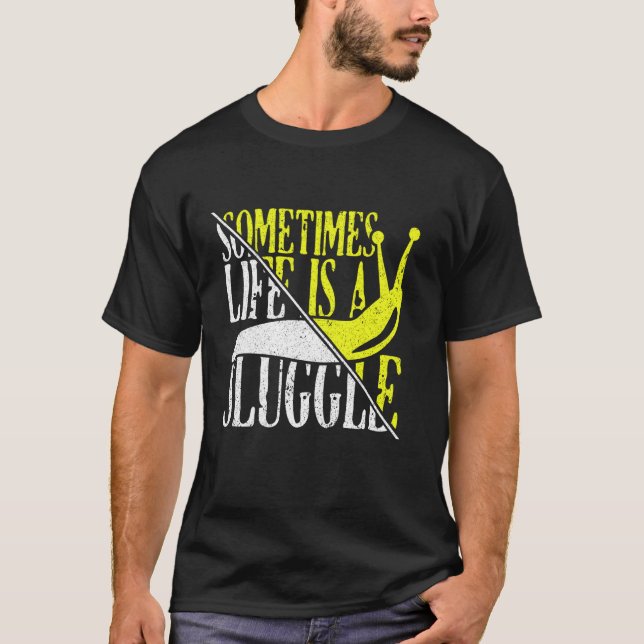 T-shirt Devis de collecte d'escargot banane pour attrapeur (Devant)