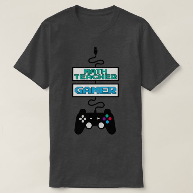 T-shirt Devis de conception de l'enseignant en mathématiqu (Design devant)