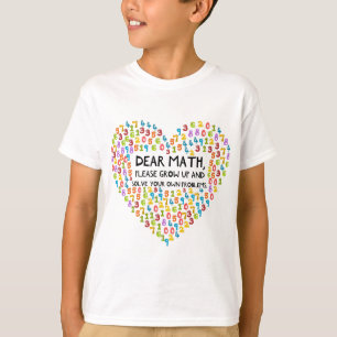 T-shirt Devis de l'école de mathématiques drôle