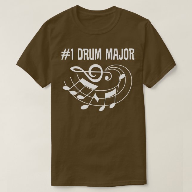 T-shirt Devis de marquage principal de tambour (Design devant)